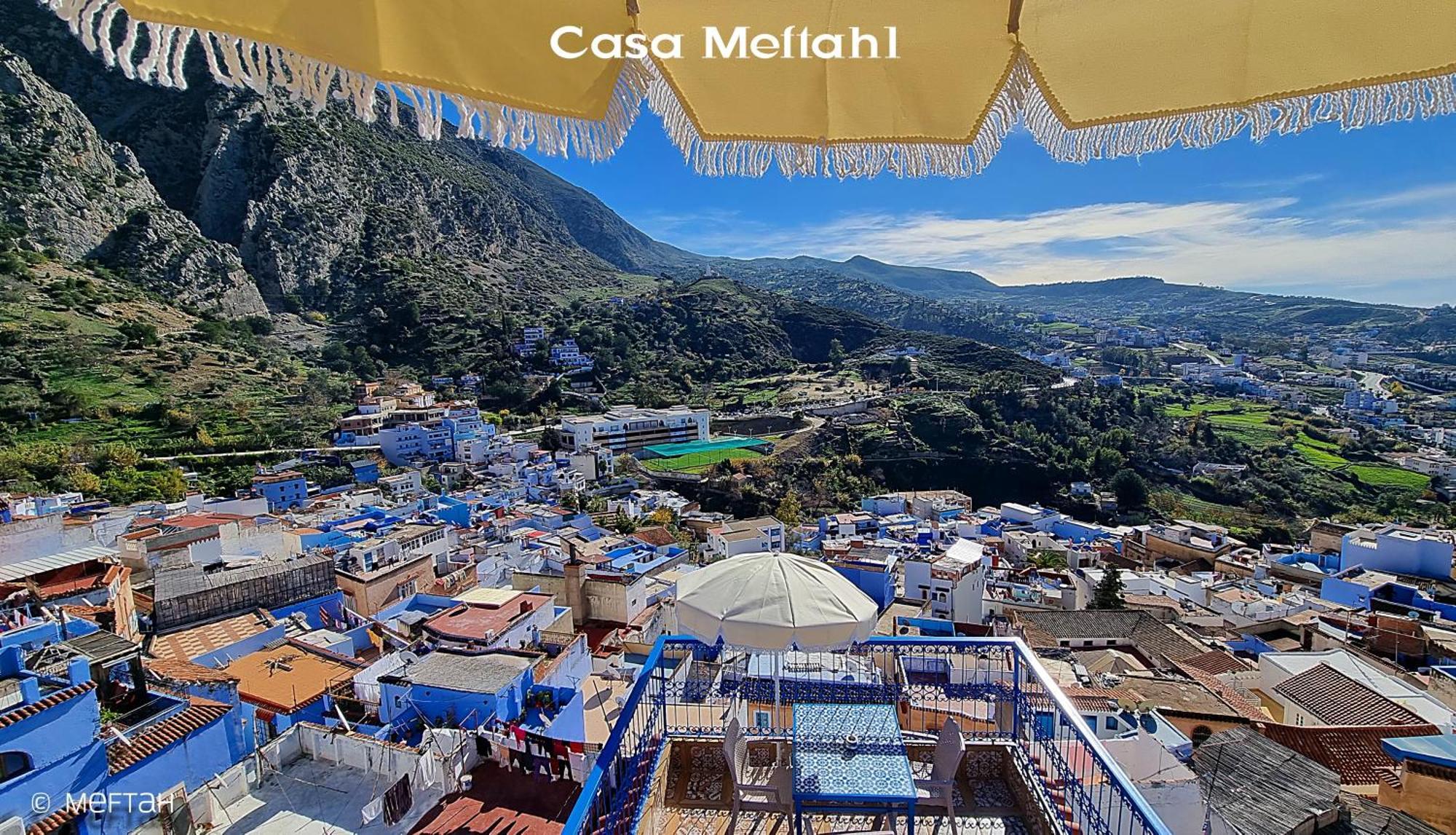 シェフシャウエンCasa Meftah Blueアパートメント エクステリア 写真