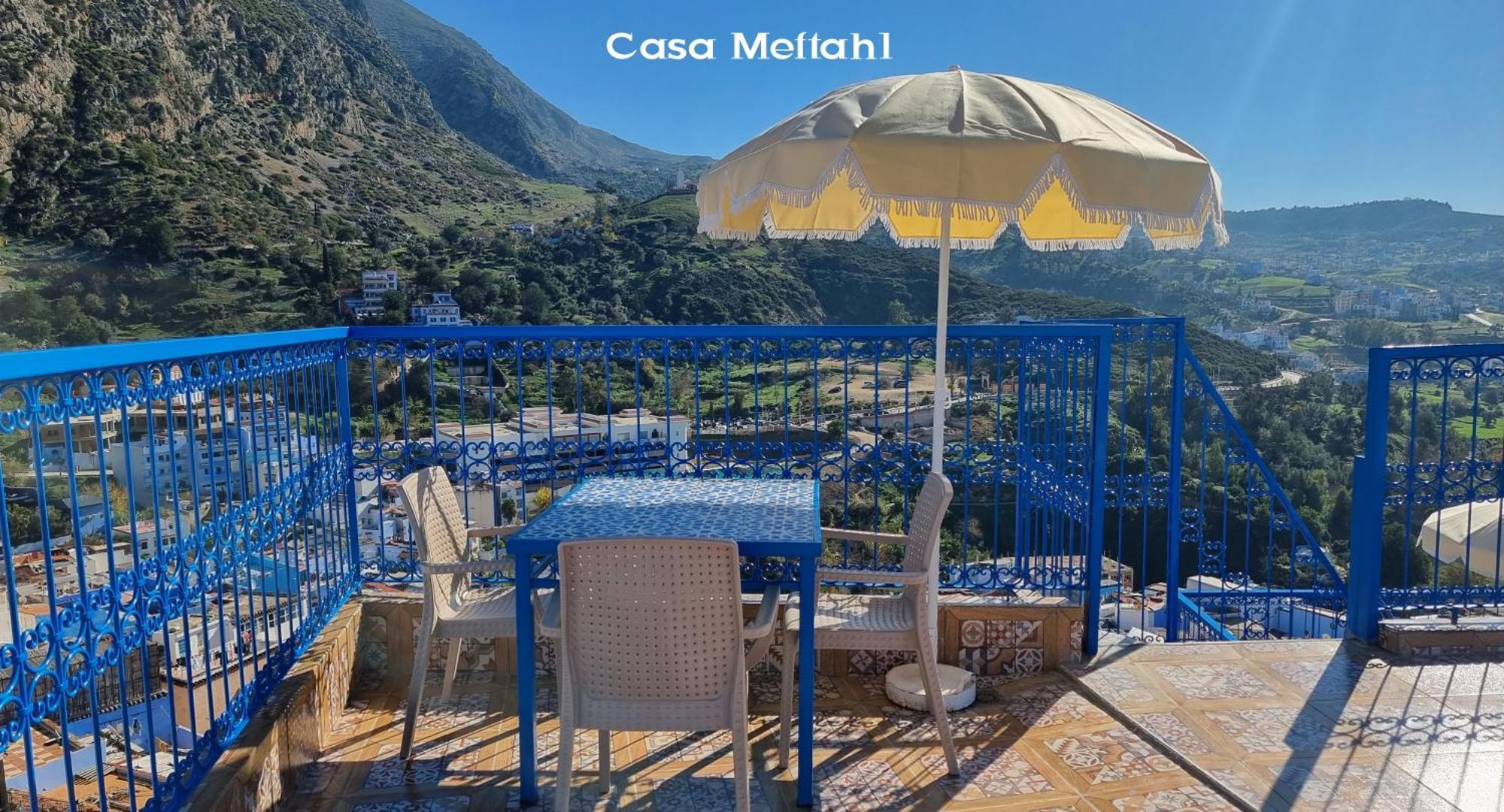 シェフシャウエンCasa Meftah Blueアパートメント エクステリア 写真