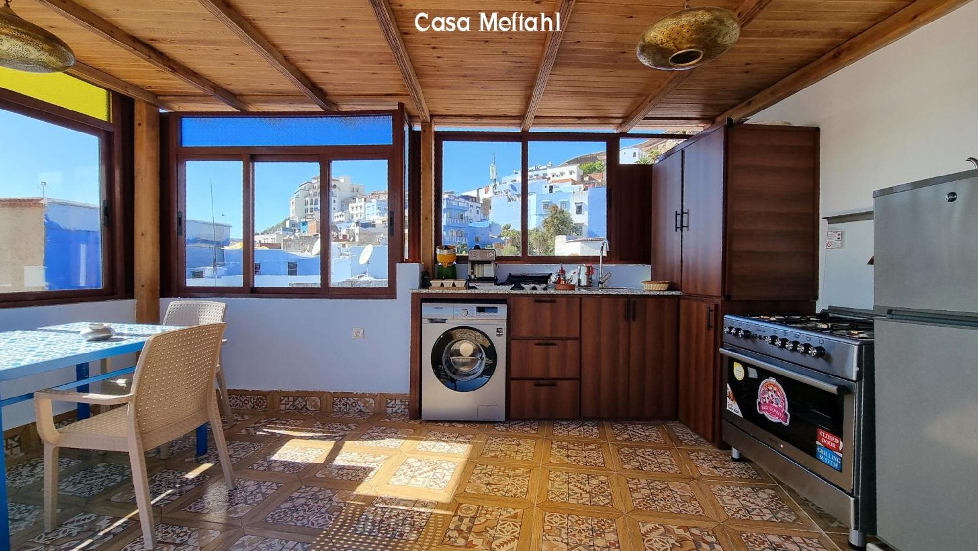 シェフシャウエンCasa Meftah Blueアパートメント エクステリア 写真