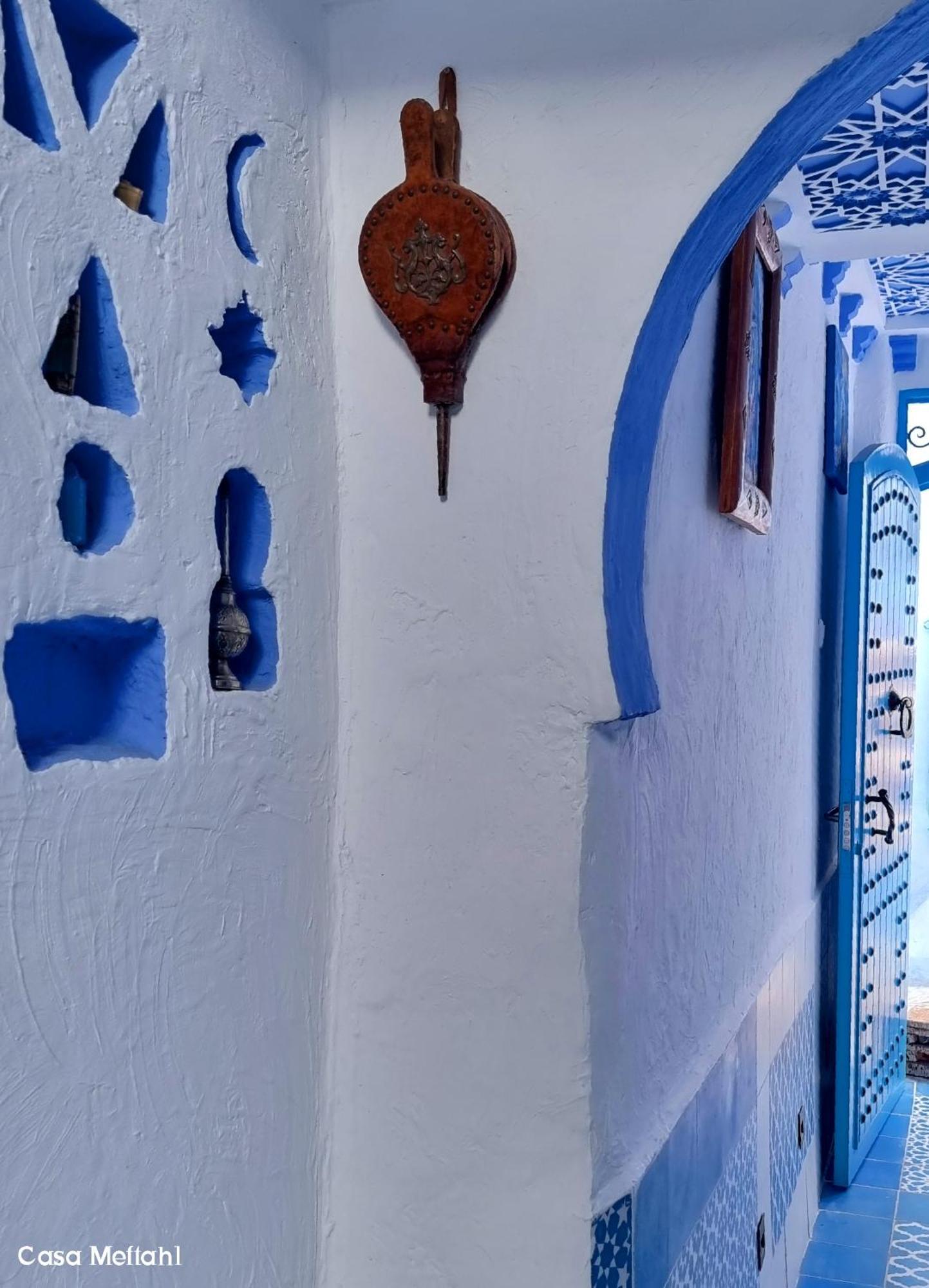 シェフシャウエンCasa Meftah Blueアパートメント エクステリア 写真