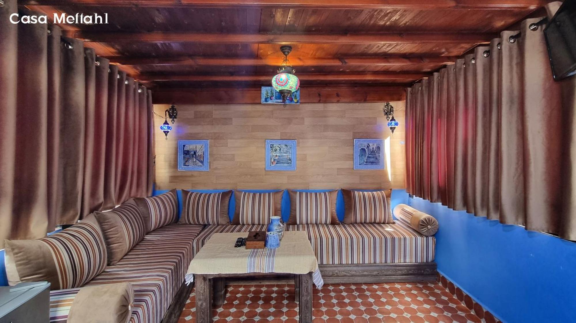 シェフシャウエンCasa Meftah Blueアパートメント 部屋 写真
